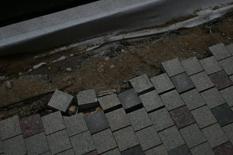 A homeowner observes damaged shingles, clogged gutters, and a ceiling water stain during a careful roof inspection.